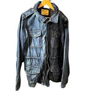 True Religion Blue Military Field Jacket
